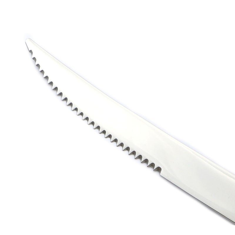 JANKNG 20-Piece 18/10 Stainless Steel Serrated Steak Knife Flatware Set, Service for 4 - Image 3
